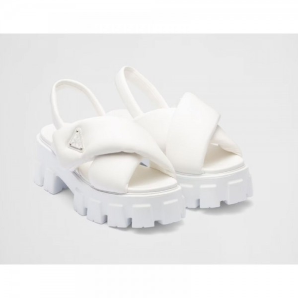 Prada Sandalet Ayakkabı Beyaz 