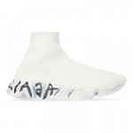 Balenciaga Speed 2.0 Graffiti Ayakkabı Beyaz