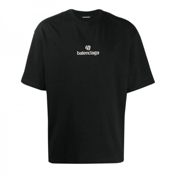 Balenciaga Sponsor Logo Tişört Siyah