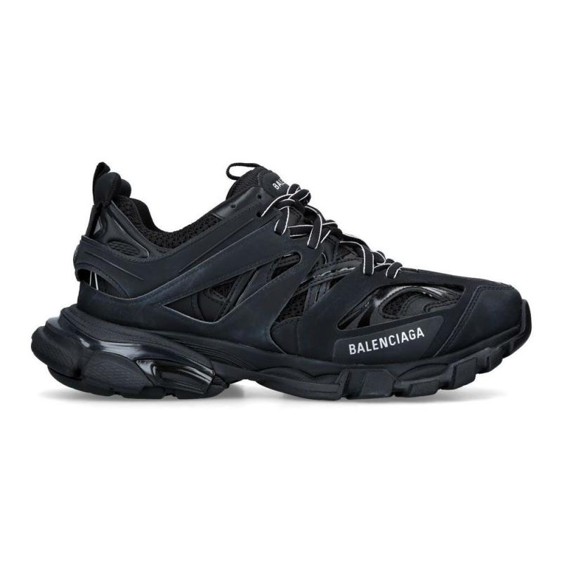 Balenciaga track Caged Patchwork Sneakers in Black for