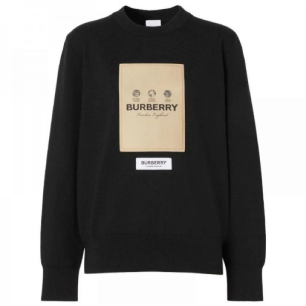 Burberry Logo Sweatshirt Siyah