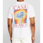 Casablanca Mushroom Printed Tişört Beyaz