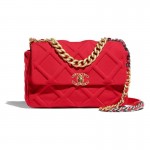 Chanel Grained Çanta Kadın Kırmızı