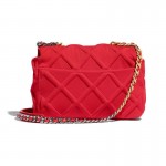 Chanel Grained Çanta Kadın Kırmızı