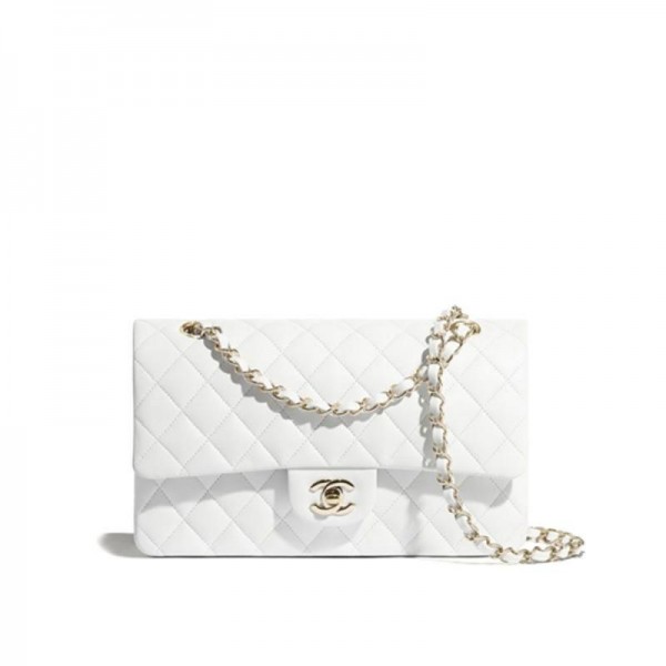 Chanel Lambskin Çanta Beyaz