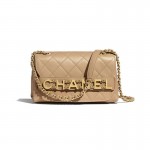 Chanel Logo Çanta Kadın Bej