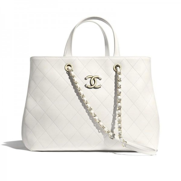 Chanel Logo Çanta Kadın Beyaz