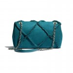 Chanel Suede Çanta Kadın Mavi