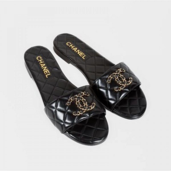 Chanel Terlik Ayakkabı Siyah