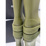 Chanel Wellington Boots Ayakkabı Yeşil