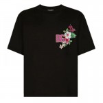 Dolce Gabbana Flower Tişört Siyah