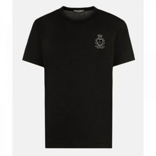 Dolce Gabbana Heraldic Patch Tişört Siyah