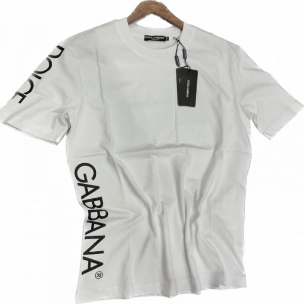 Dolce Gabbana Logo Print Tişört Beyaz