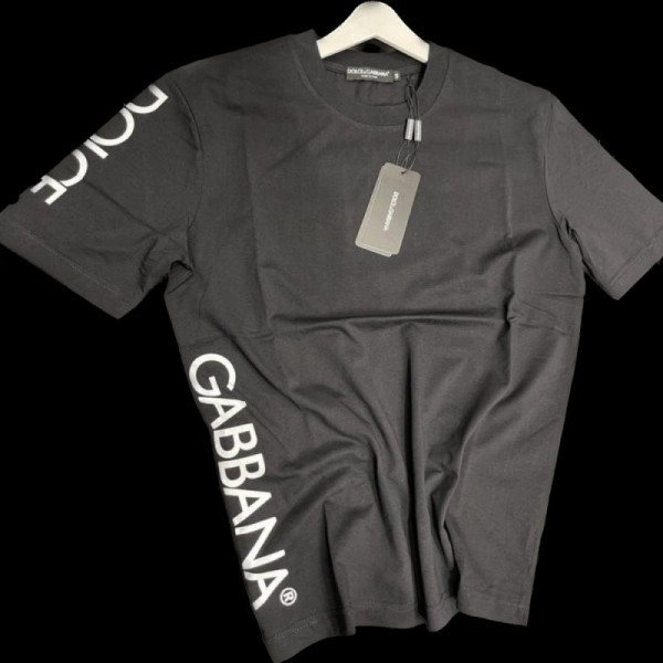 Dolce Gabbana Logo Print Tişört Siyah