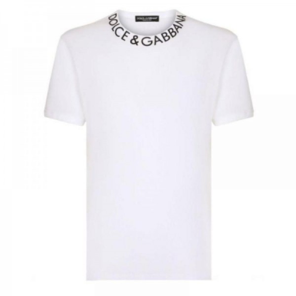 Dolce Gabbana Round Neck Tişört Beyaz