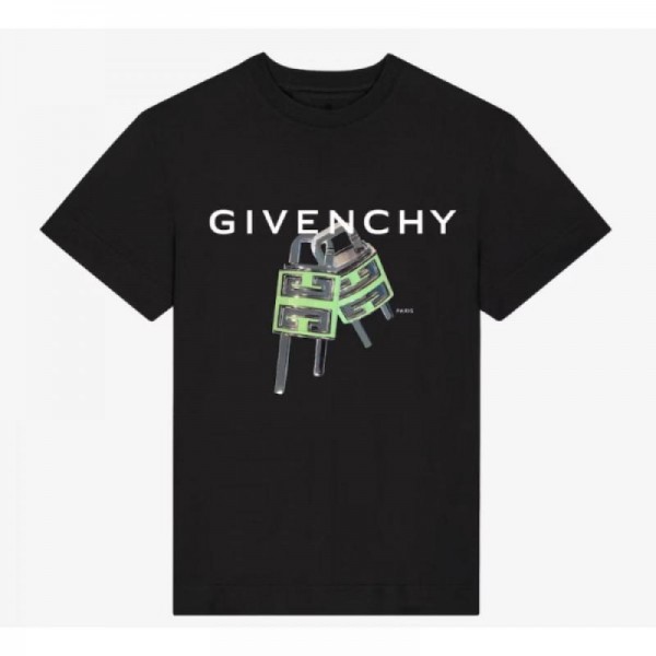 Givenchy 4G Lock Tişört Siyah
