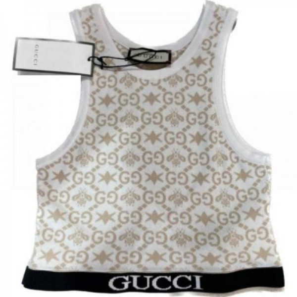 Gucci Crop Top Tişört Beyaz