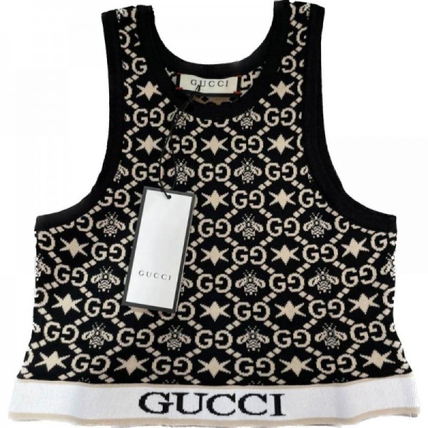 Gucci Crop Top Tişört Siyah