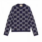 Gucci Gg Logo Sweatshirt Lacivert