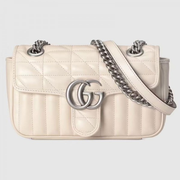 Gucci Gg Marmont Mini Çanta Beyaz