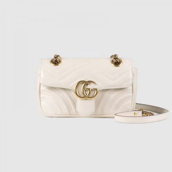 Gucci Gg Marmont Small Çanta Beyaz