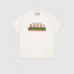 Gucci Logo Tişört Erkek Beyaz