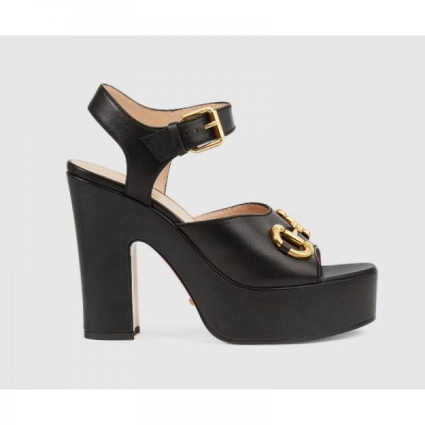 Gucci Platform Sandal Ayakkabı Siyah