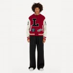 Louis Vuitton Baseball Jacket Sweatshirt Kırmızı