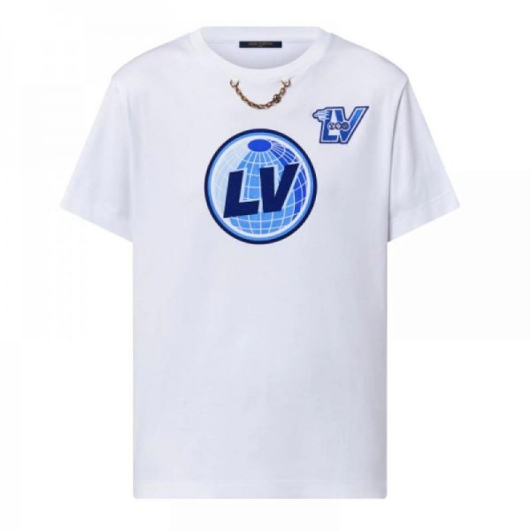Louis Vuitton Lv Globe Sweatshirt Beyaz