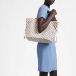 Louis Vuitton Neverfull Çanta Kadın Beyaz