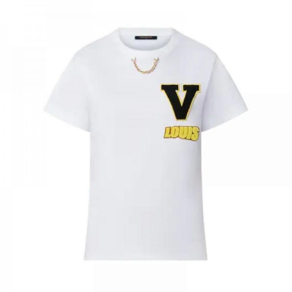Louis Vuitton Patch Varsity Sweatshirt Beyaz