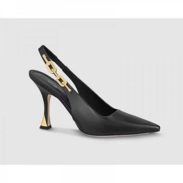 Louis Vuitton Sparkle Slingback Pump Ayakkabı Siyah