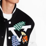 Louis Vuitton Varsity Jacket Sweatshirt Siyah