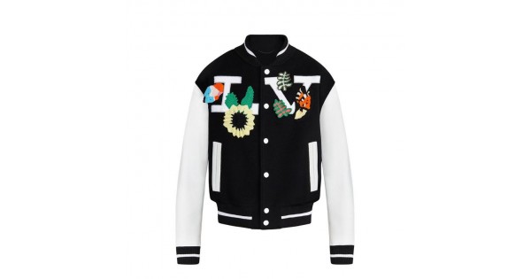 Louis Vuitton Sweatshirt Varsity Jacket Siyah Erkek