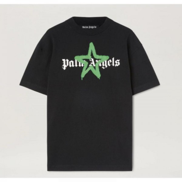 Palm Angels Star Sprayed Tişört Siyah