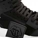 Philipp Plein Kick Hi Top Sneakers Ayakkabı Siyah