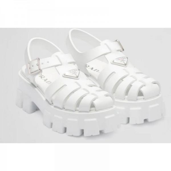 Prada Sandalet Ayakkabı Beyaz